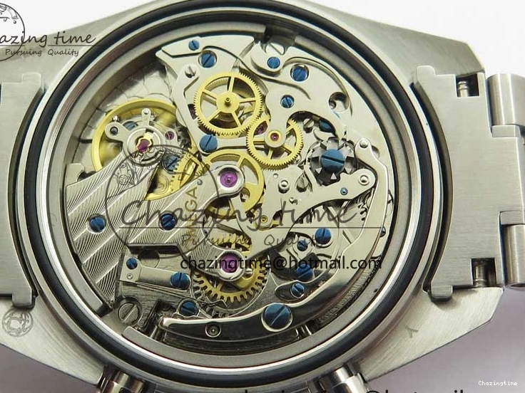 0211 Speedmaster SS Snoopy Apollo OMF Best Edition White Dial on SS Bracelet Venus EasyCare 7877